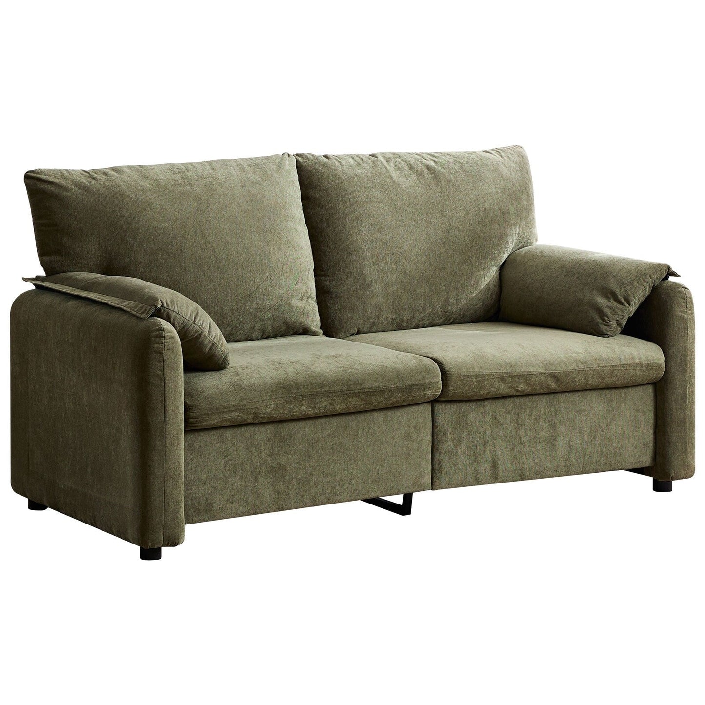 Canapés en duvet de 800 lb, canapé minimaliste de 60 pouces, avec plusieurs couleurs pour le salon et la chambre