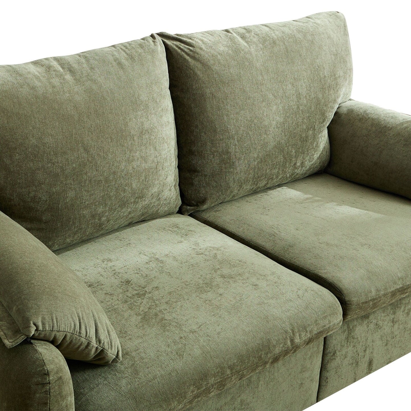 Canapés en duvet de 800 lb, canapé minimaliste de 60 pouces, avec plusieurs couleurs pour le salon et la chambre