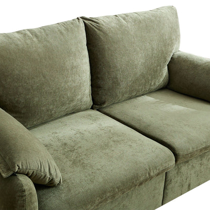 Canapés en duvet de 800 lb, canapé minimaliste de 60 pouces, avec plusieurs couleurs pour le salon et la chambre