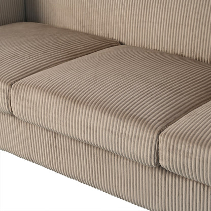 Canapé 3 places en bois massif 80 avec 2 ports USB et deux porte-gobelets