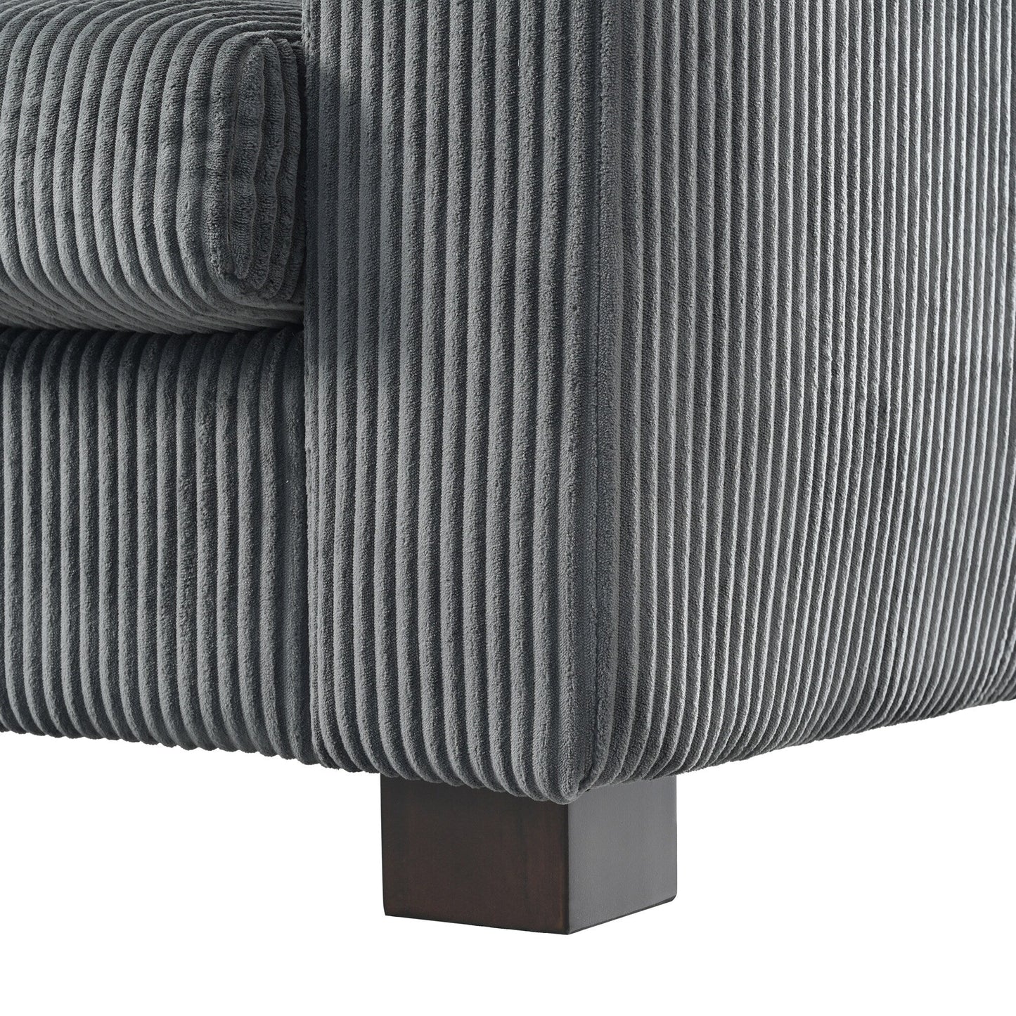 Canapé 3 places en bois massif 80 avec 2 ports USB et deux porte-gobelets