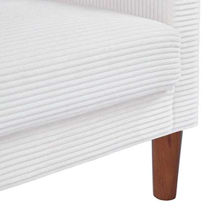 Canapé-lit en velours côtelé avec 2 coussins pour salon et chambre à coucher