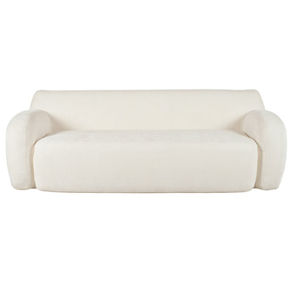 Canapé 3 places à compression minimaliste 81,5 avec larges assises et rembourrage en mousse haute densité pour salons