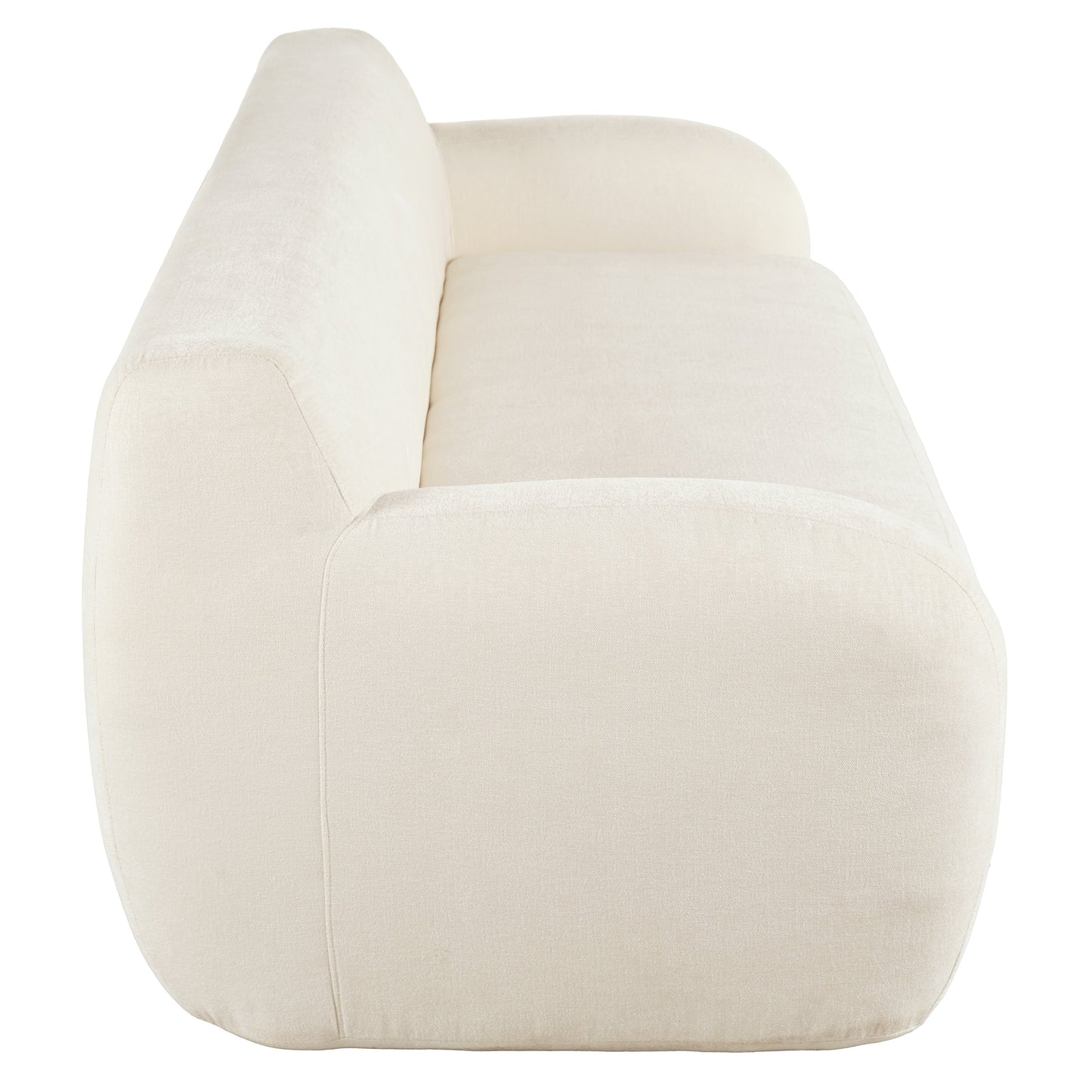 Canapé 3 places à compression minimaliste 81,5 avec larges assises et rembourrage en mousse haute densité pour salons