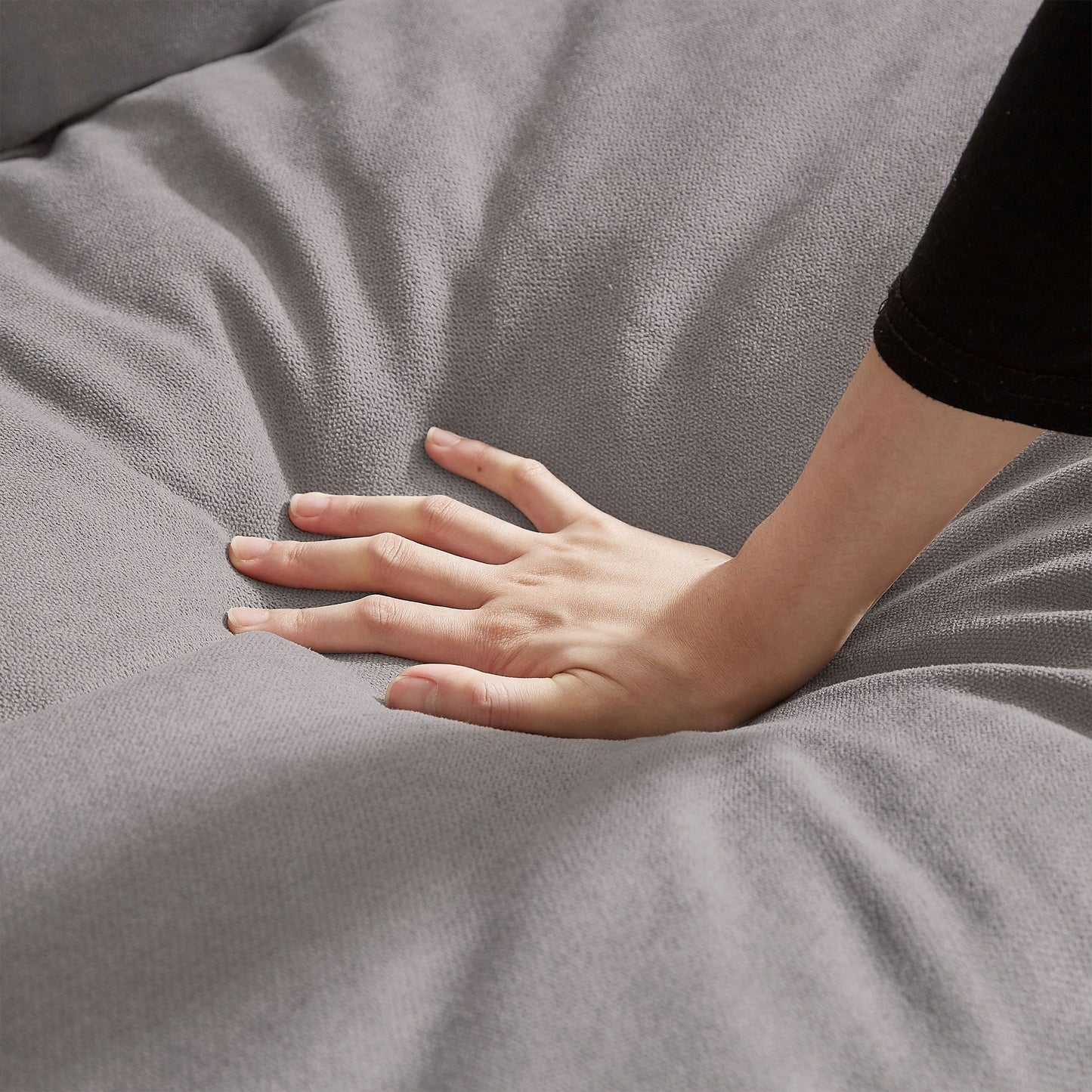 Canapé sectionnel en L de 82,28 pouces avec sièges nuage pour le salon