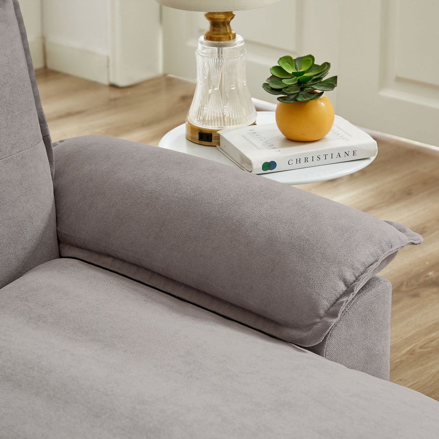 Canapé sectionnel en L de 82,28 pouces avec sièges nuage pour le salon