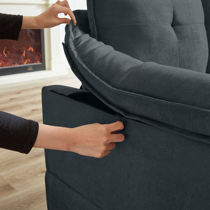 Canapé sectionnel en L de 82,28 pouces avec sièges nuage pour le salon