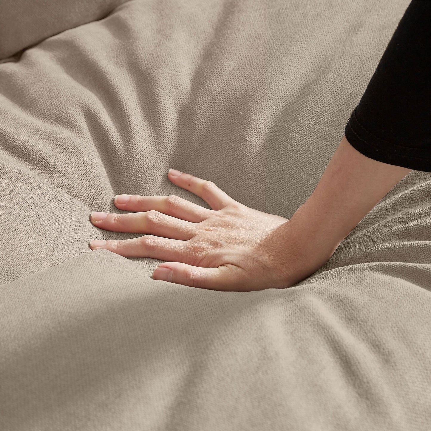 Canapé sectionnel en L de 82,28 pouces avec sièges nuage pour le salon