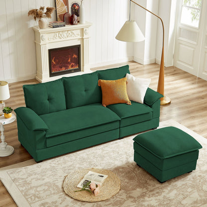 Canapé sectionnel en L de 82,28 pouces avec sièges nuage pour le salon