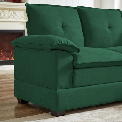 Canapé sectionnel en L de 82,28 pouces avec sièges nuage pour le salon