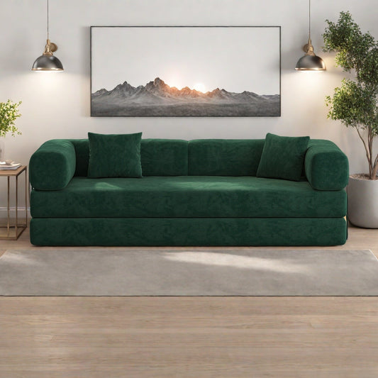 Canapé convertible 4 places en mousse 82,68 cm, pour salon et chambre à coucher