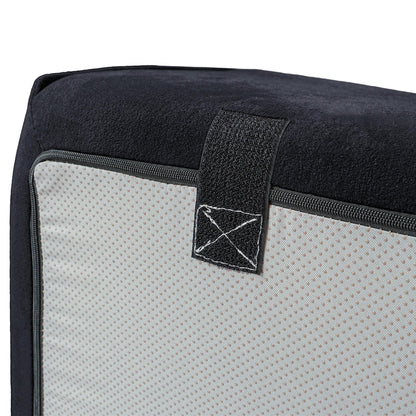 Canapé causeuse moderne rembourré 82 pouces, canapé modulaire en velours côtelé avec housse en tissu amovible et 2 oreillers