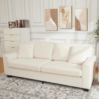 Canapé 3 places moderne de 83 pouces avec assises profondes, canapé nuage confortable pour le salon