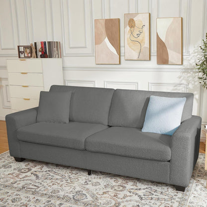 Canapé 3 places moderne de 83 pouces avec assises profondes, canapé nuage confortable pour le salon