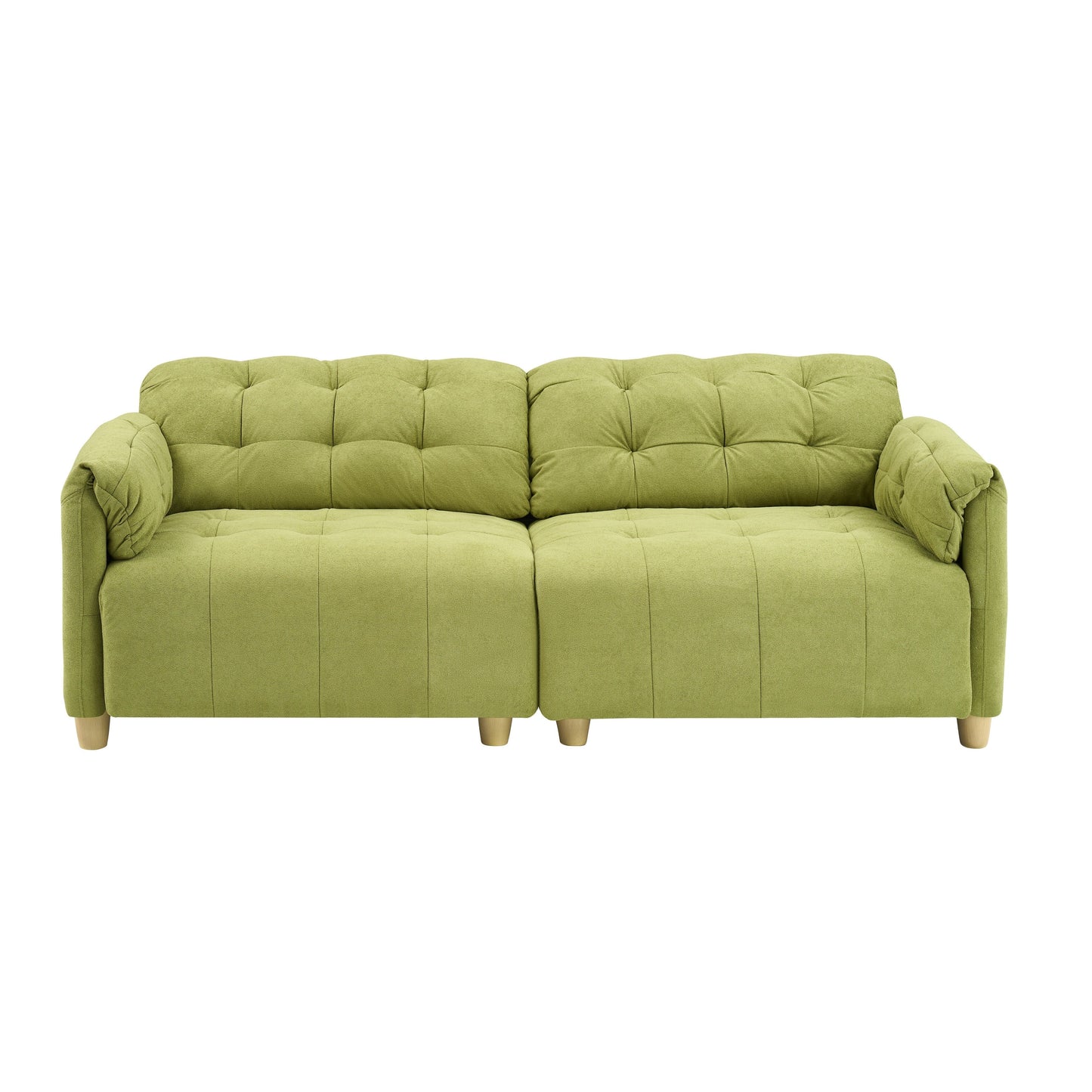 Canapé 3 places 83.1 en flanelle avec mousse haute densité, structure en bois massif, montage facile