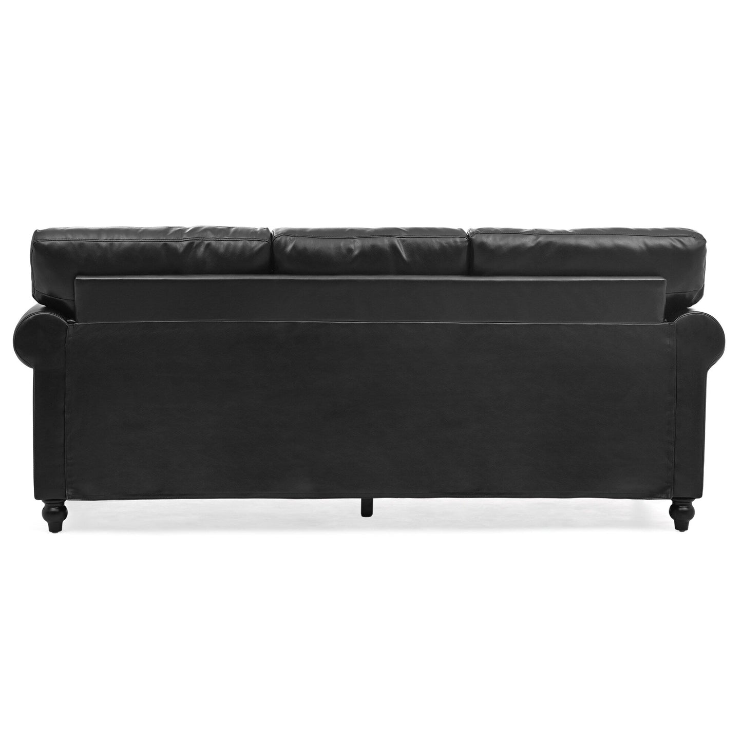 Canapé 3 places rembourré avec clous et pieds en bouleau pour salon (83,86 €)