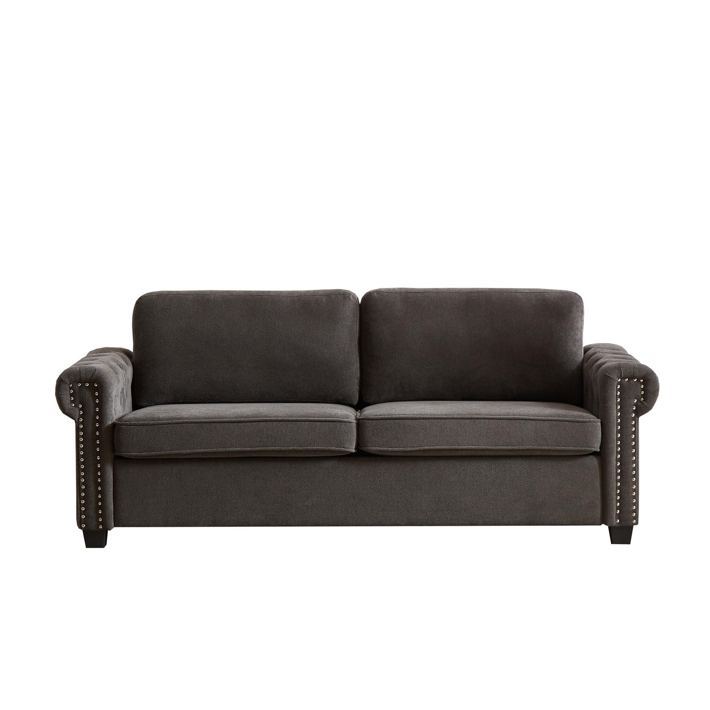 Canapé-lit convertible 2 en 1 en polyester 3 places avec matelas pliable pour salon