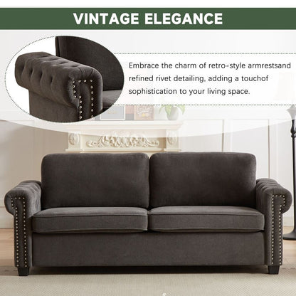 Canapé-lit convertible 2 en 1 en polyester de 83,8 po