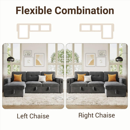 Canapé-lit 84 places, canapé-lit modulaire sectionnel Cloud avec rangement réversible