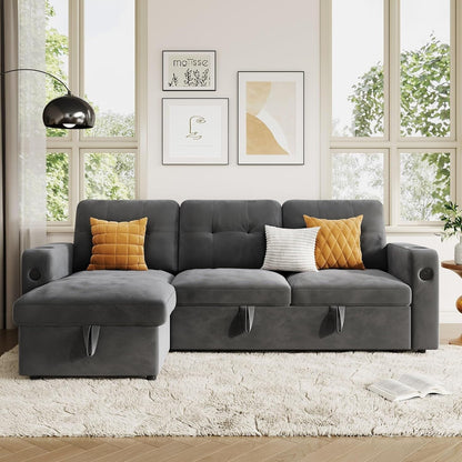 Canapé-lit 84 places, canapé-lit modulaire sectionnel Cloud avec rangement réversible