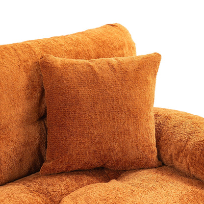 Canapé 3 places rembourré avec rembourrage en mousse à mémoire de forme double couche et oreillers confort gratuits