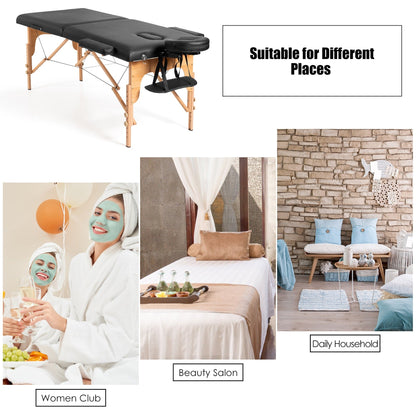 Table de massage portable Costway 84''L réglable pour le visage et le tatouage