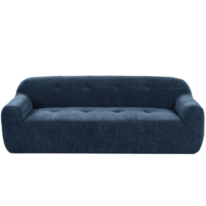 Canapé 3 places en tissu chenille de 85,8 pouces de large avec style capitonné