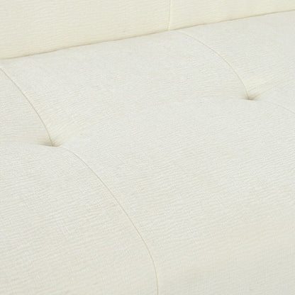 Canapé 3 places en tissu chenille de 85,8 pouces de large avec style capitonné