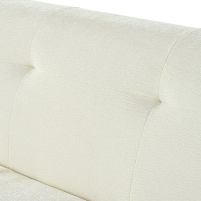 Canapé 3 places en tissu chenille de 85,8 pouces de large avec style capitonné