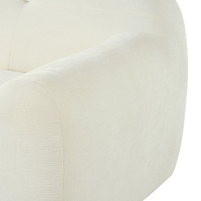 Canapé 3 places en tissu chenille de 85,8 pouces de large avec style capitonné