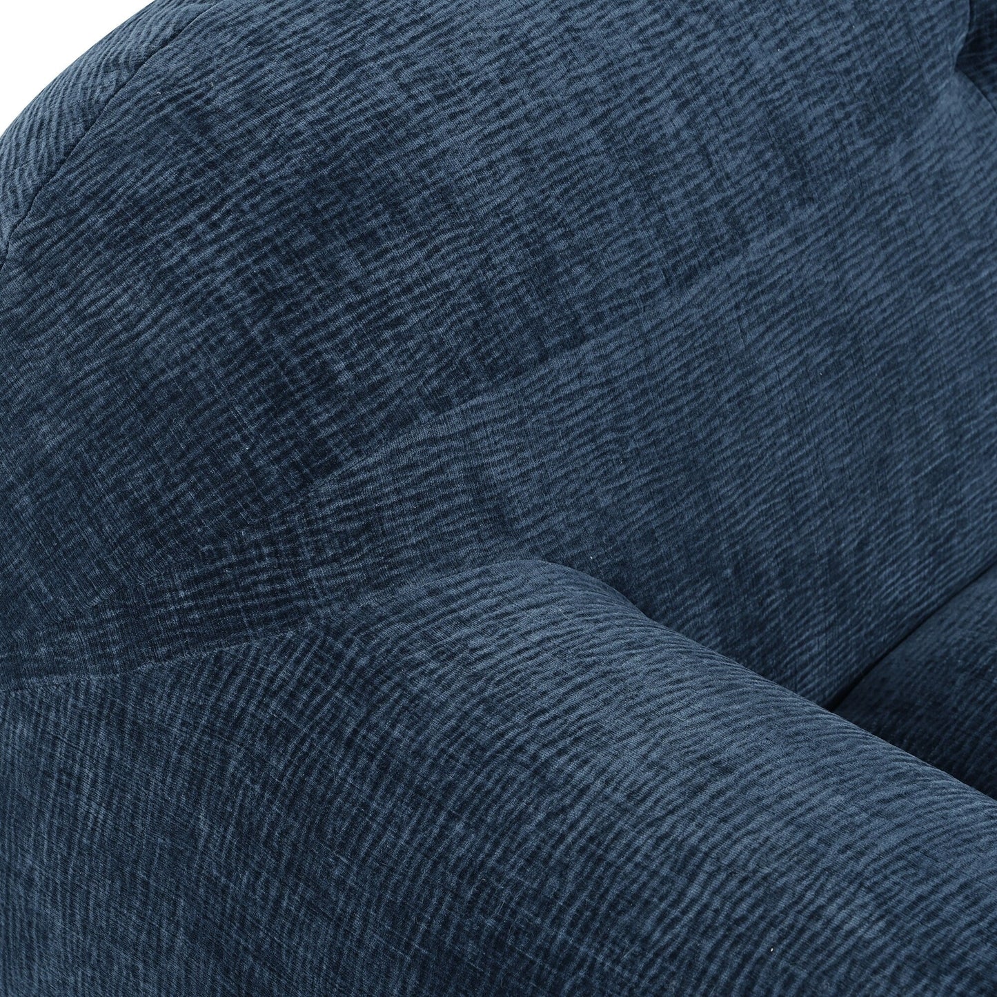 Canapé 3 places en tissu chenille de 85,8 cm de large, avec mousse sans poudre et ressorts ensachés pour un confort optimal.