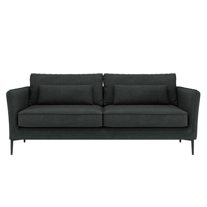 Canapé minimaliste moderne anti-rayures et imperméable 86,61 po, gris foncé