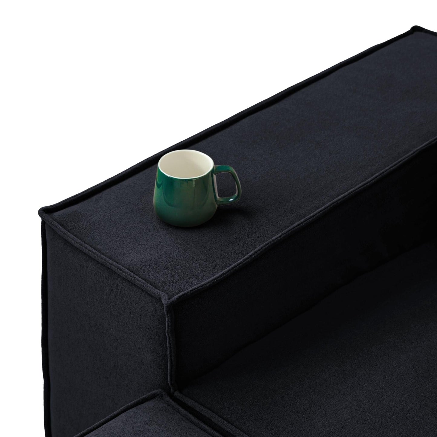 Canapé sectionnel modulaire 86,62 $, grand canapé causeuse Plus, canapés modernes et confortables en velours côtelé avec méridienne réversible