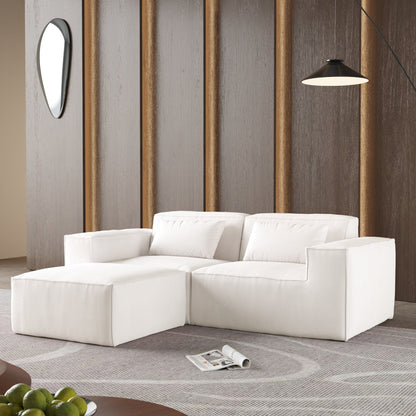 Canapé sectionnel modulaire 86,62 $, grand canapé causeuse Plus, canapés modernes et confortables en velours côtelé avec méridienne réversible