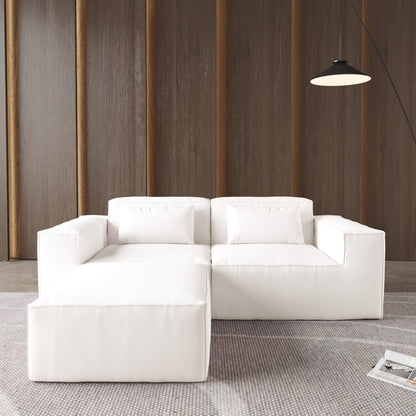 Canapé sectionnel modulaire 86,62 $, grand canapé causeuse Plus, canapés modernes et confortables en velours côtelé avec méridienne réversible