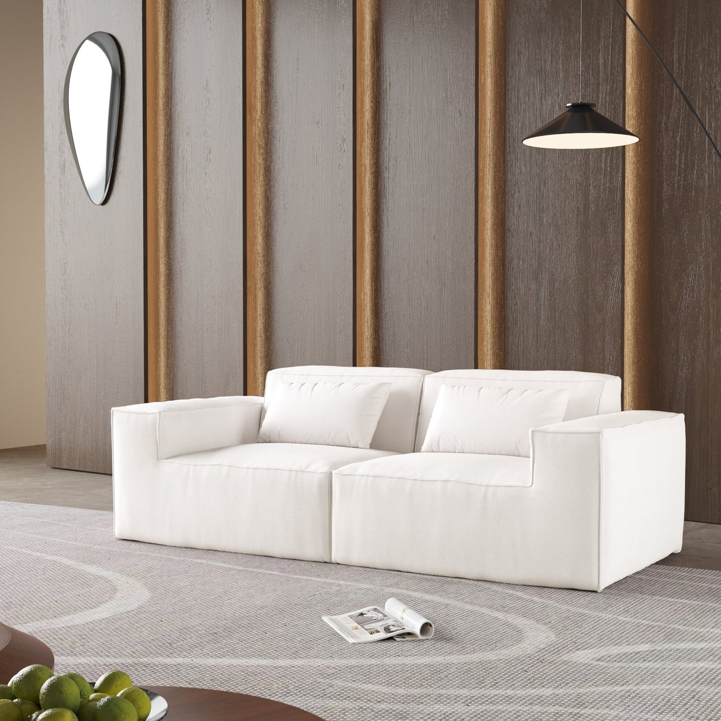 Canapé sectionnel modulaire 86,62 $, grand canapé causeuse Plus, canapés modernes et confortables en velours côtelé