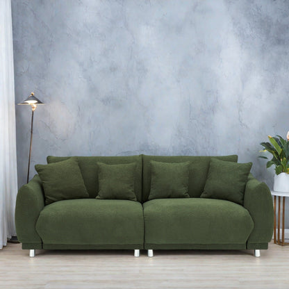 Canapé 3 places en tissu 86,6 avec housses amovibles antitaches et mousse de densité moyenne