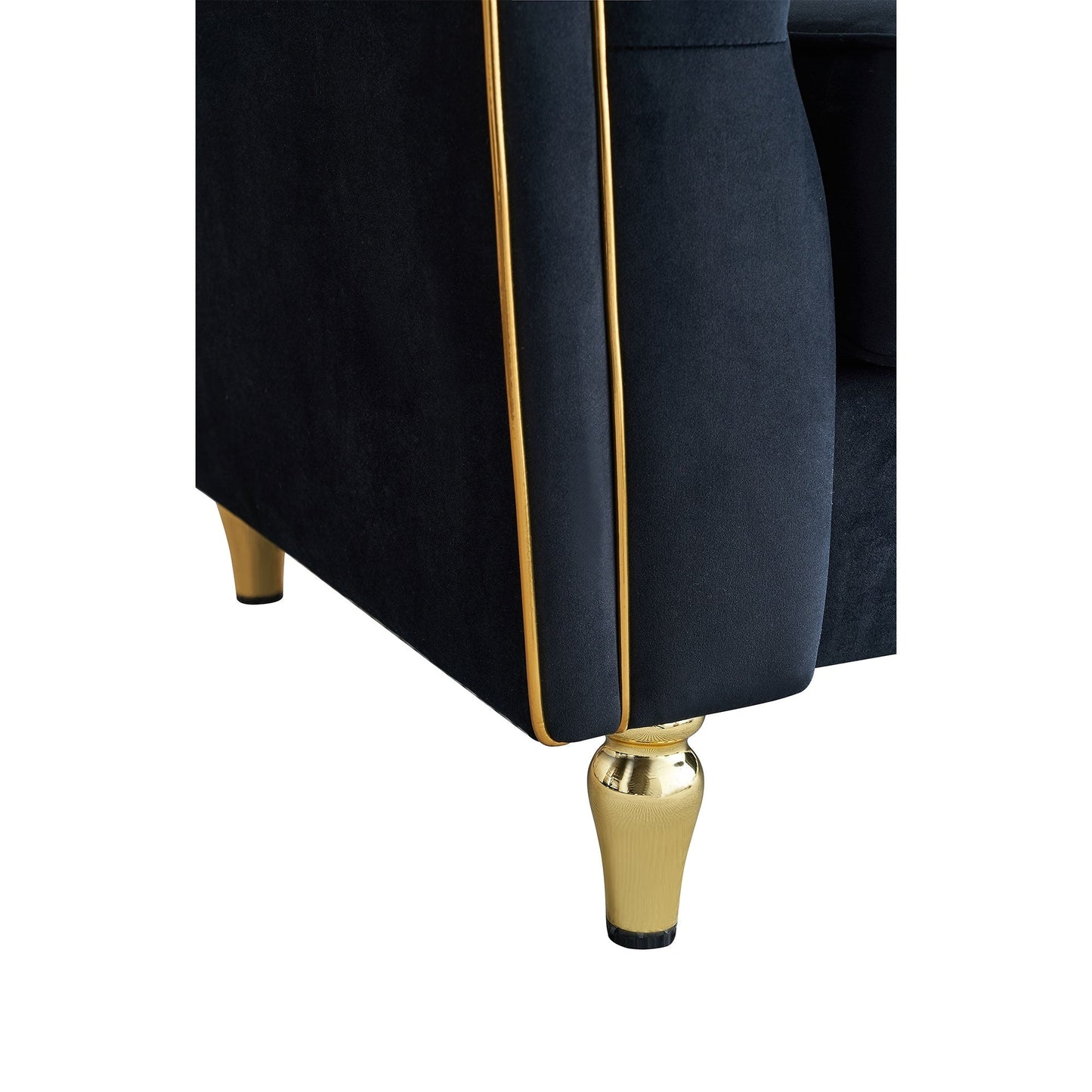 Canapé 3 places classique et moderne en velours côtelé 87.01 avec cadre en pin massif, 2 coussins inclus