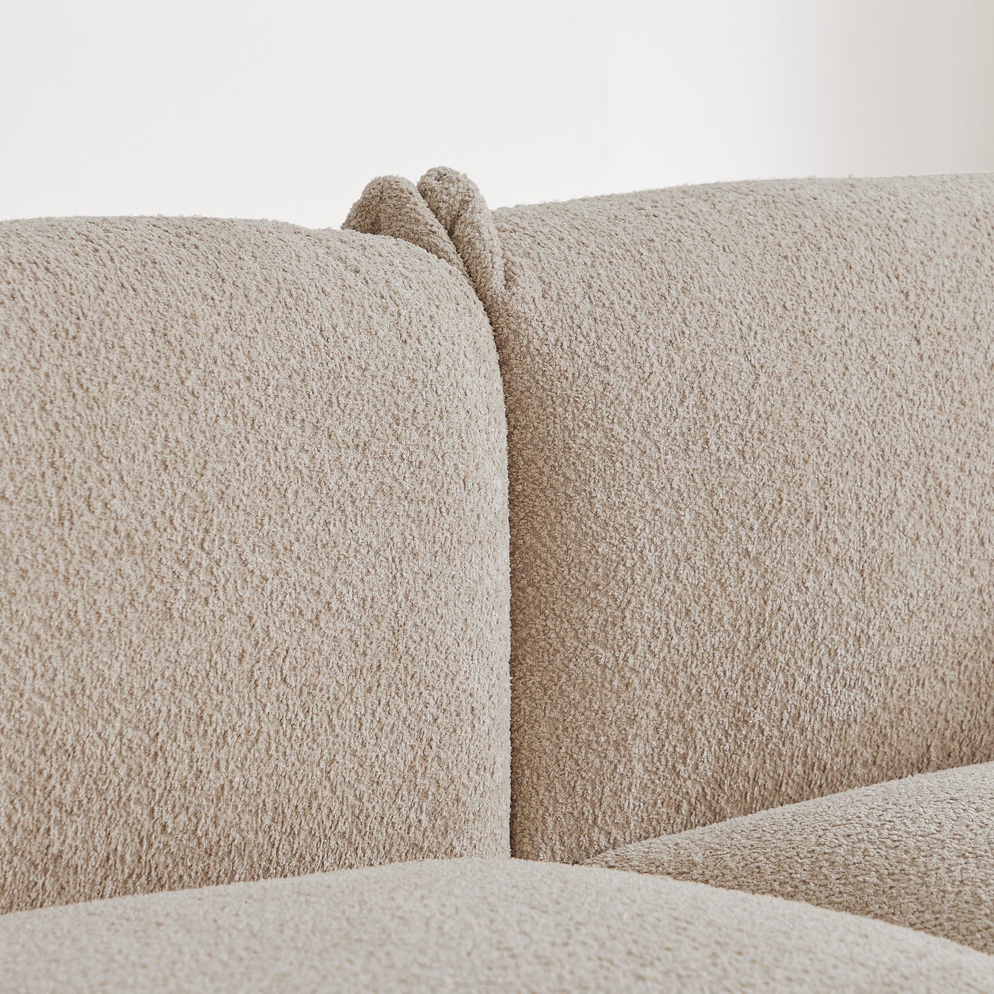 Canapé-causeuse surdimensionné de 87 po avec cadre en métal, 2 coussins et revêtement durable