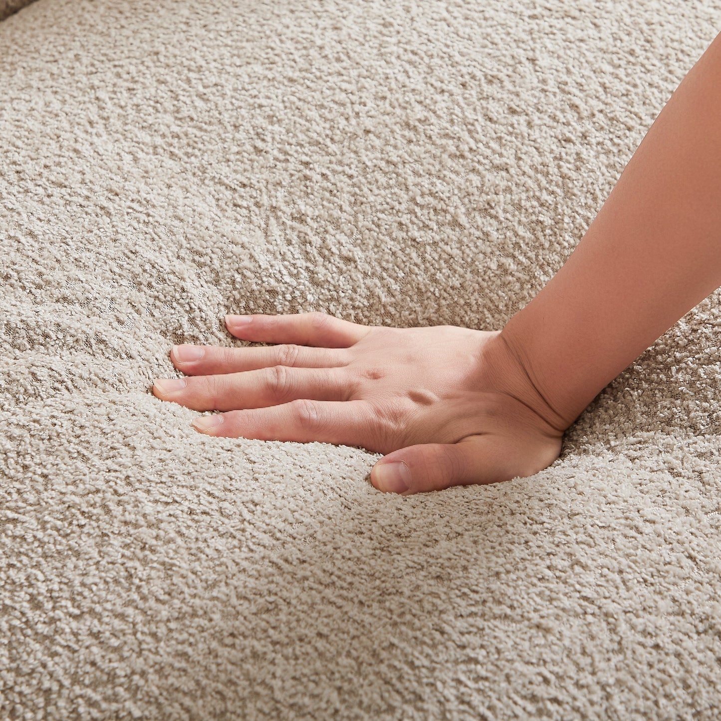 Canapé-causeuse surdimensionné de 87 po avec cadre en métal, 2 coussins et revêtement durable