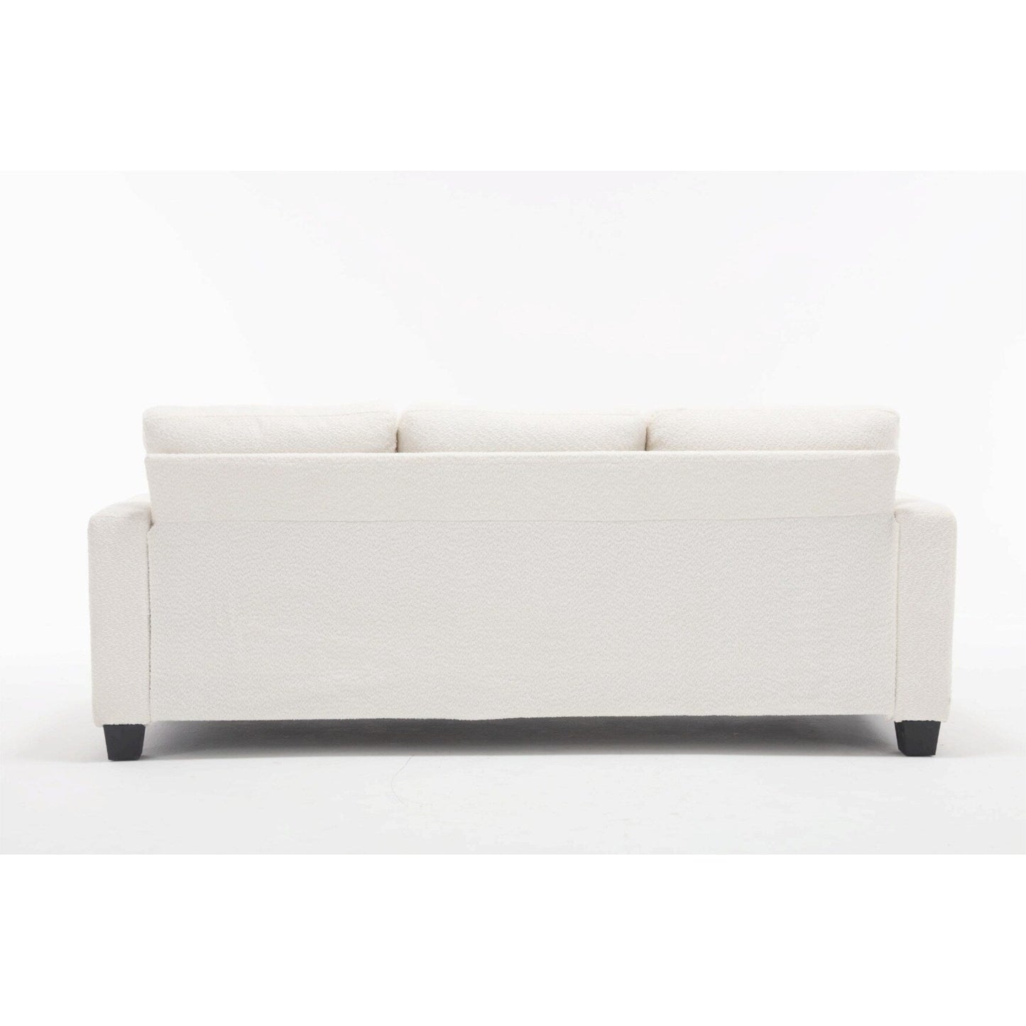 Canapé 3 places en tissu de 88,4 pouces : coussins de dossier amovibles, assise profonde et cadre robuste en bois dur et acier