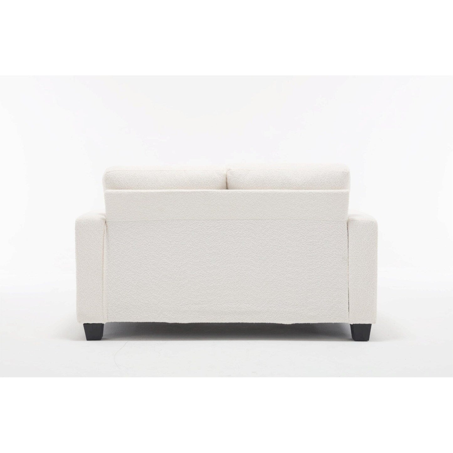 Canapé 3 places en tissu de 88,4 pouces : coussins de dossier amovibles, assise profonde et cadre robuste en bois dur et acier