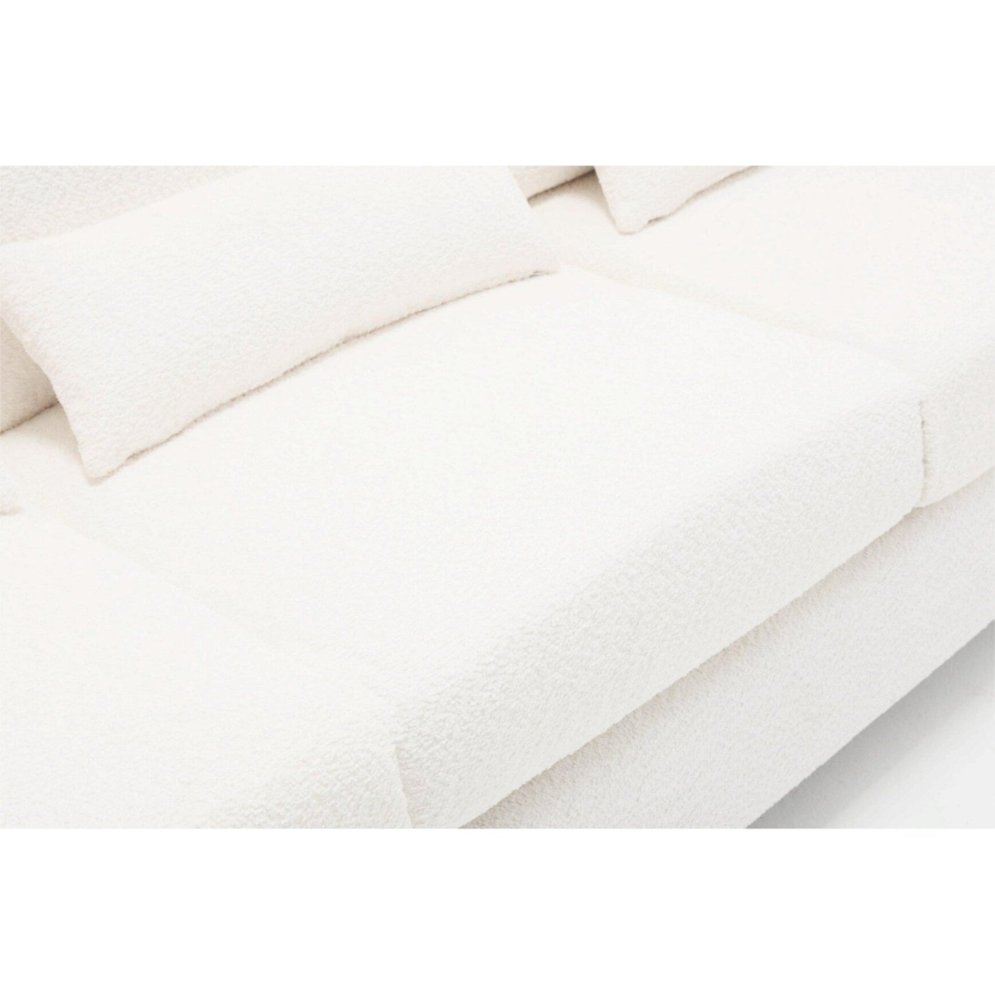 Canapé 3 places moderne en tissu de 88,4 po avec coussins de dossier amovibles et cadre en bois dur