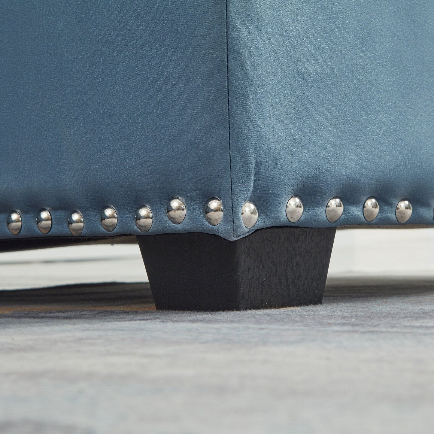 Canapé convertible en microfibre de 88 pouces avec lit gigogne et méridienne de rangement