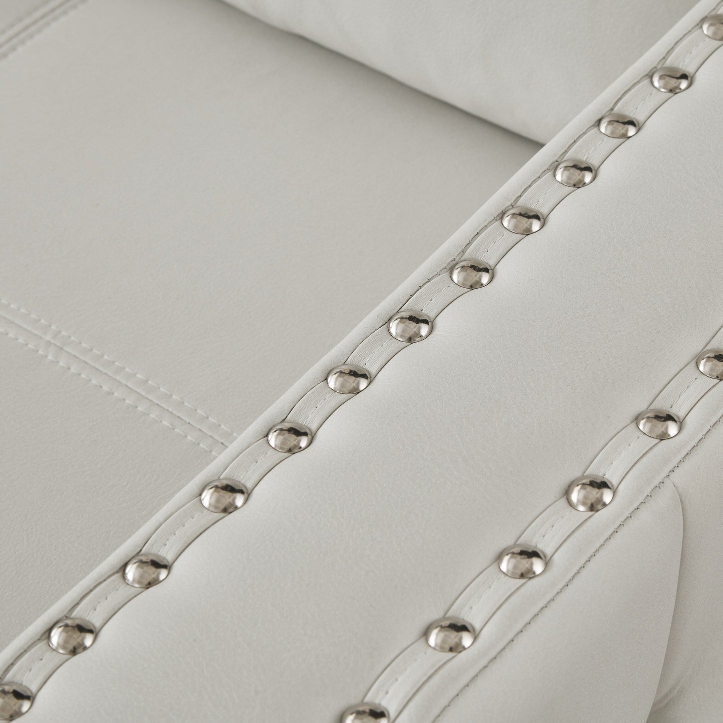 Canapé convertible en microfibre de 88 pouces avec lit gigogne et méridienne de rangement