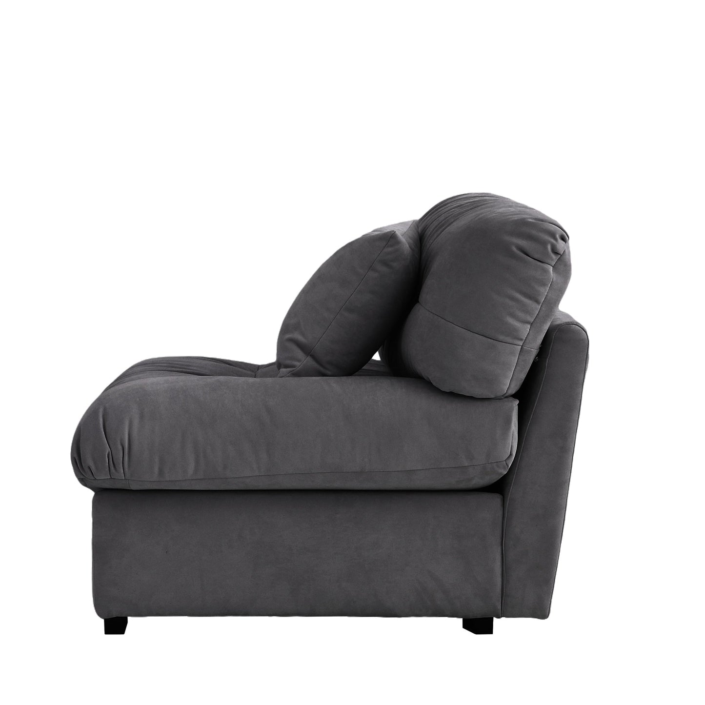 89 canapés sectionnels Fluffy Cloud, canapés minimalistes modernes avec deux oreillers