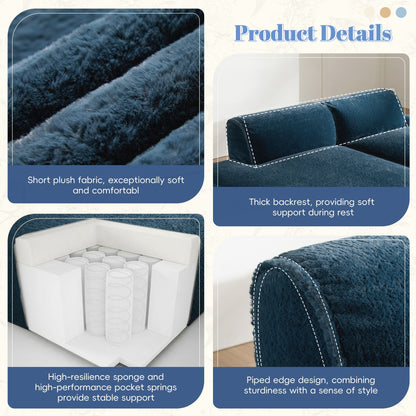 Canapé sectionnel modulaire surdimensionné de 90 pouces