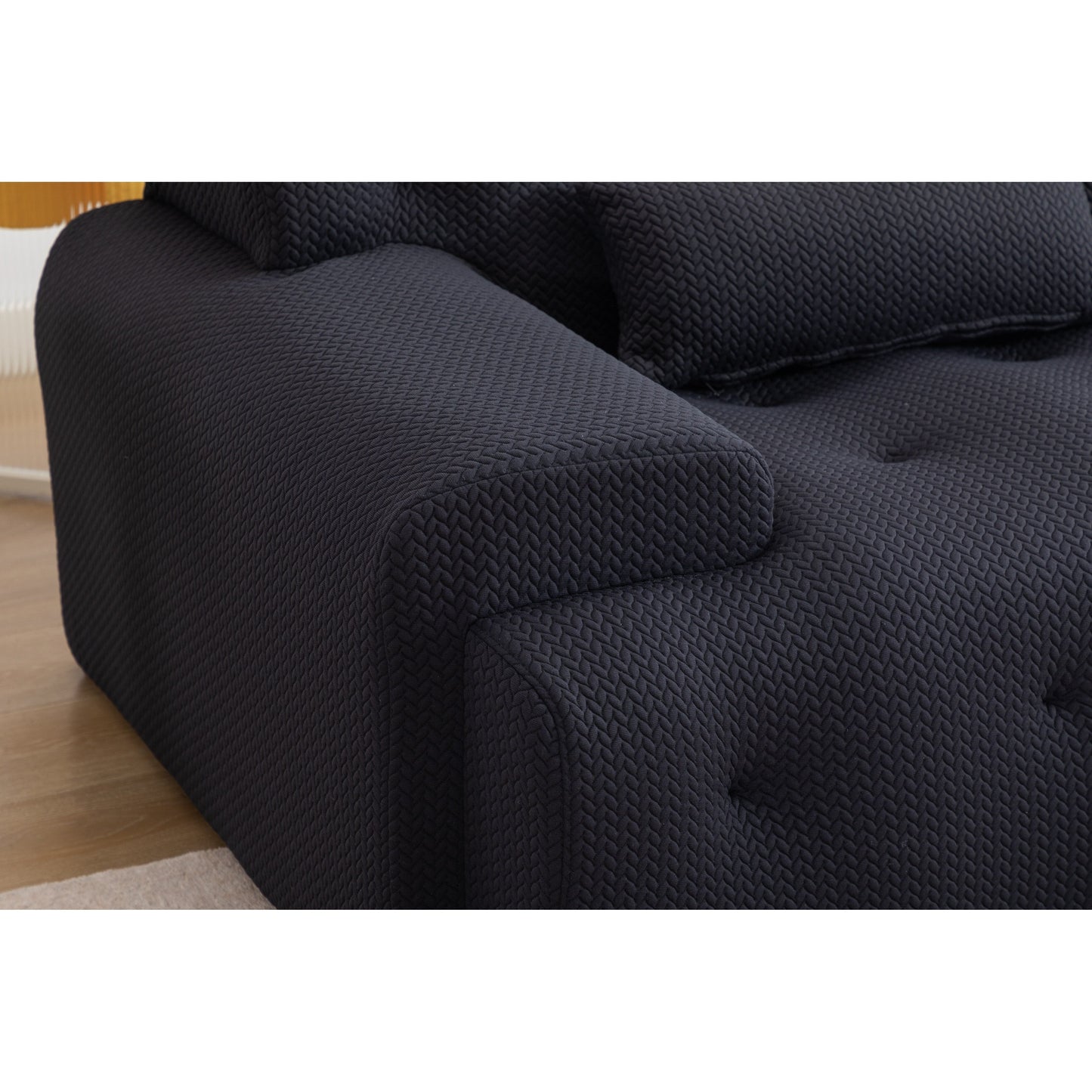 Canapé 2 places à ressorts en mousse 90, conception sans assemblage