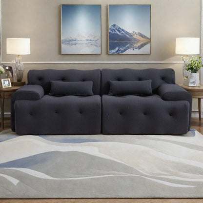 Canapé 2 places à ressorts en mousse 90, conception sans assemblage