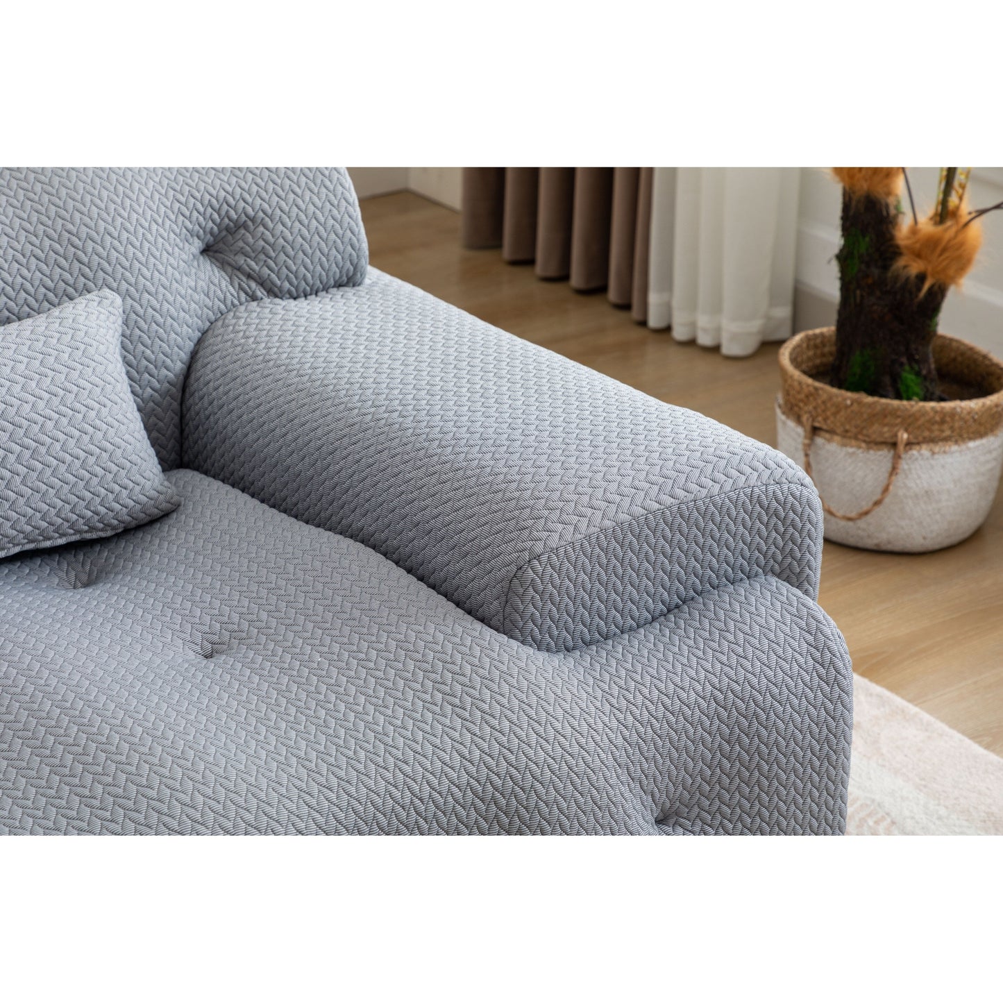 Canapé 2 places à ressorts en mousse 90, conception sans assemblage